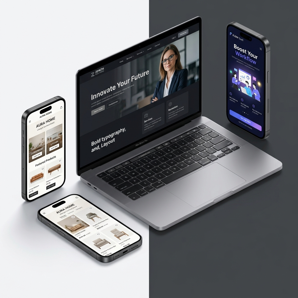 Portfolio showcase - Các dự án website tiêu biểu